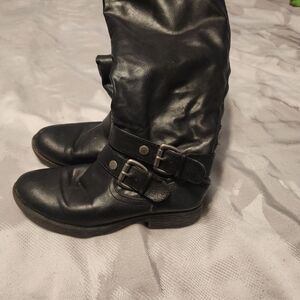 Black Riding Boots, Zip Back. Pink & Pepper Contra‎ Boots. 7M
